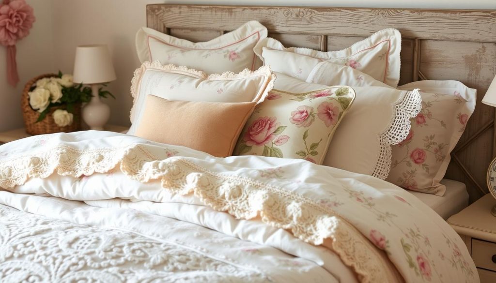 Shabby Chic Bedding Layers