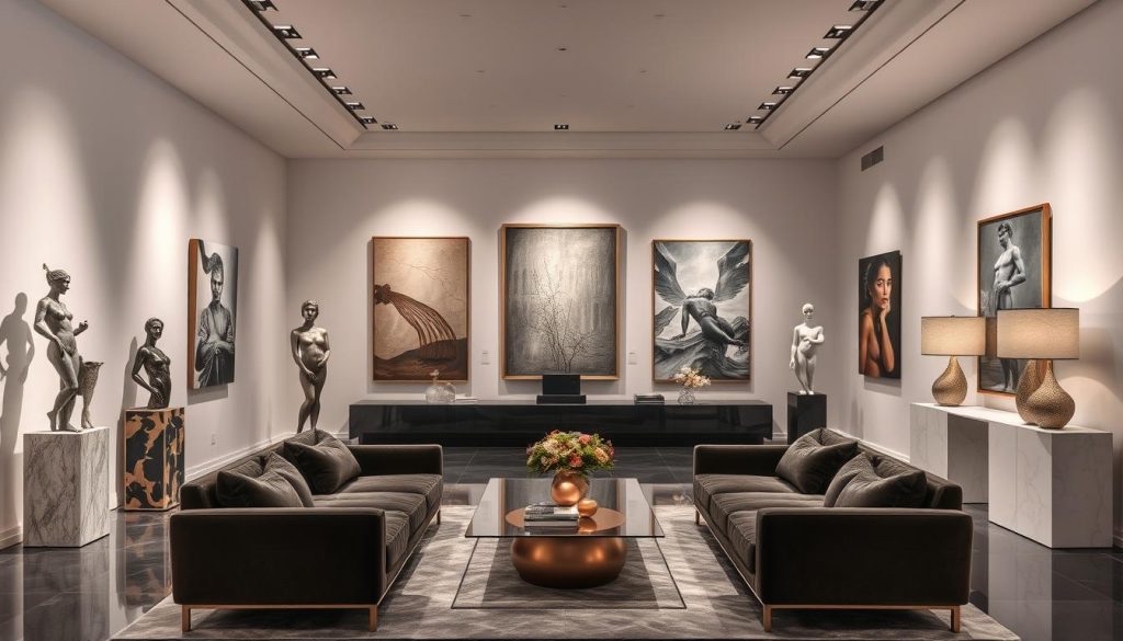 Luxury Art Collection Display