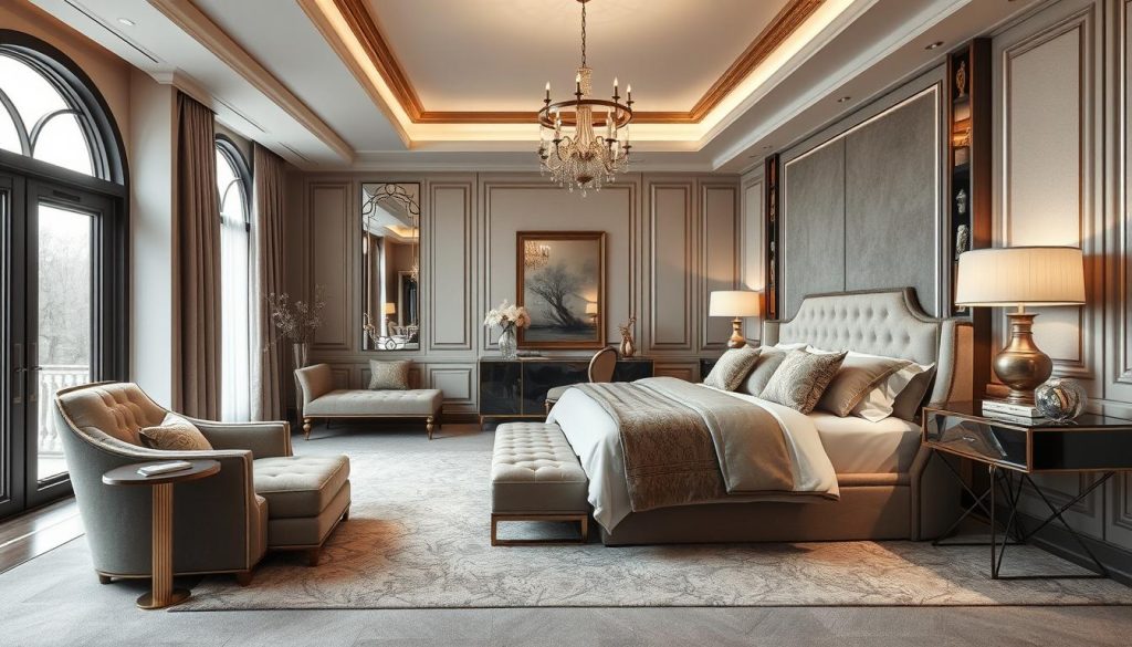 Sophisticated Bedroom Designs with Upholstered Furniture